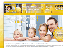 Tablet Screenshot of geissgmbh.de